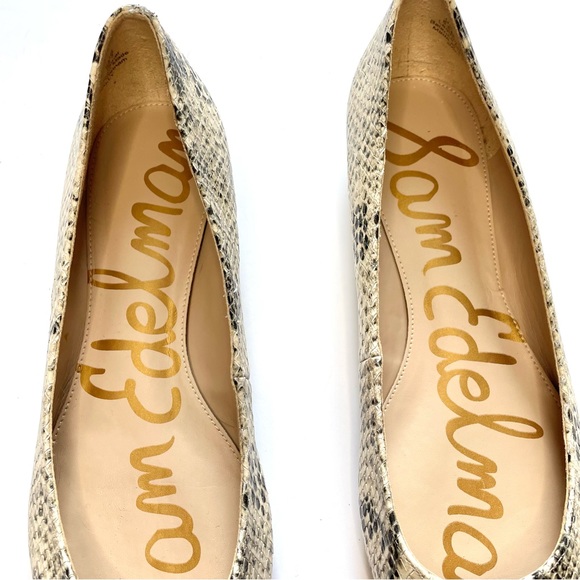 Sam Edelman Sally Snake Embossed Flats - Picture 3 of 6